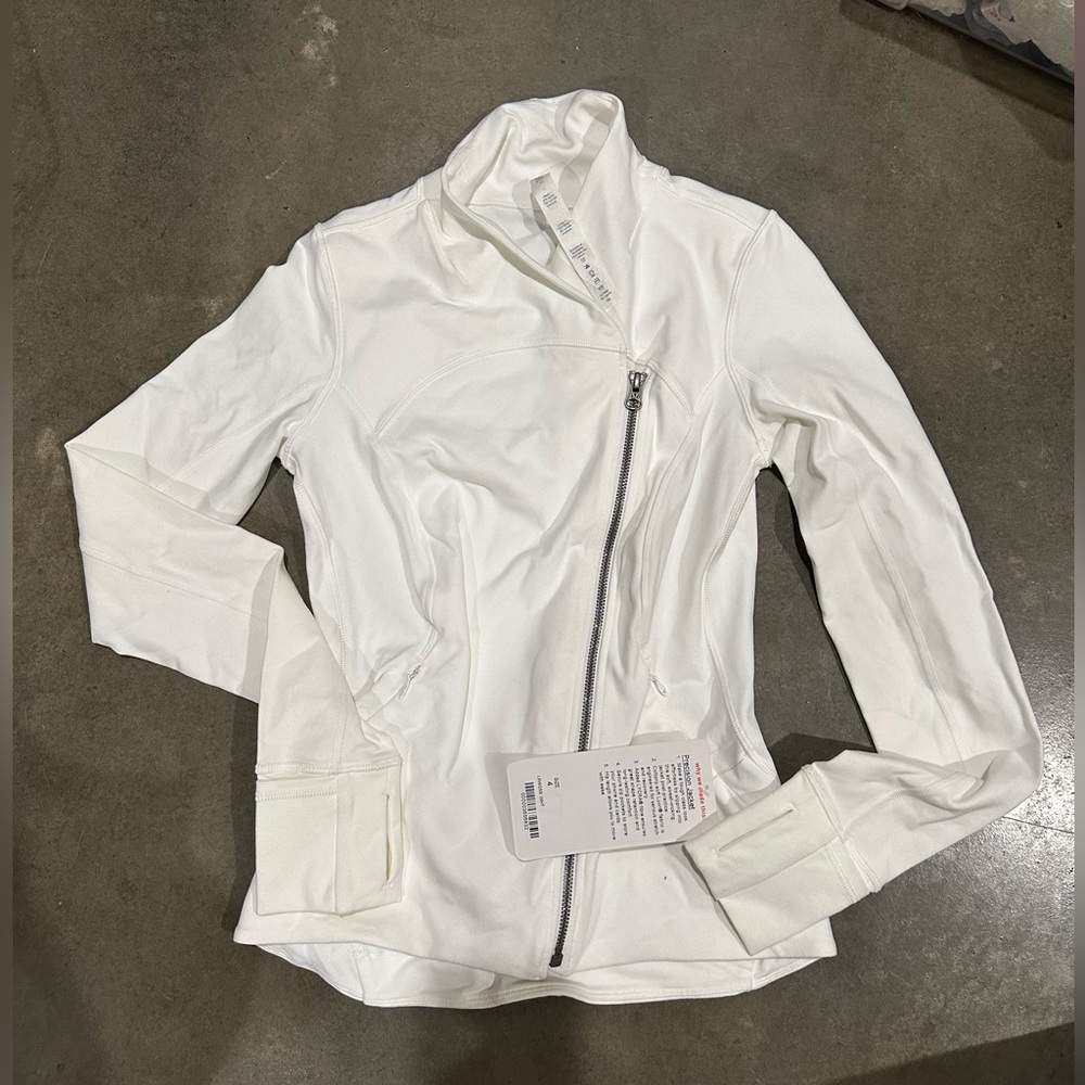 Lululemon Precision Jacket White 4 NWT